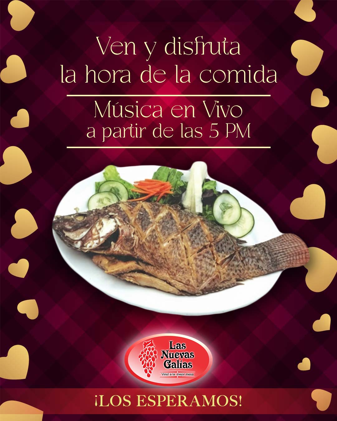 Ven y disfruta la hora de la comida